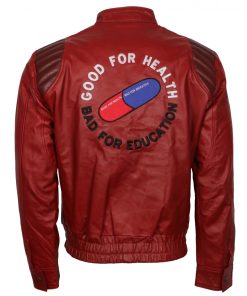 Akira Kanada Men Red Leather Jacket