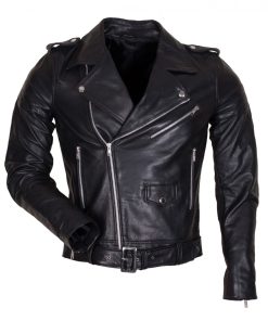 Black Brando Motorcycle Leather Jacket