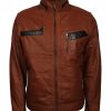 Sven Brown Real Leather Jacket