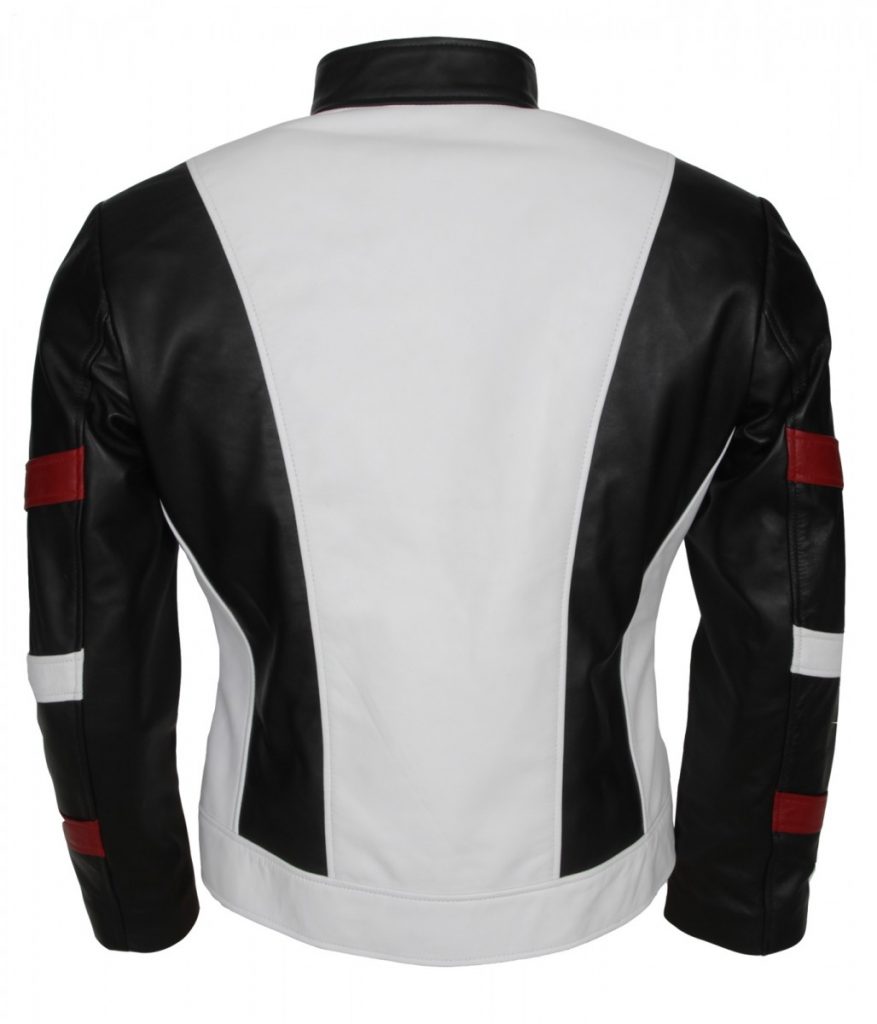 Bruce Lee Jacket in White Leather- Free Shipping Worldwid