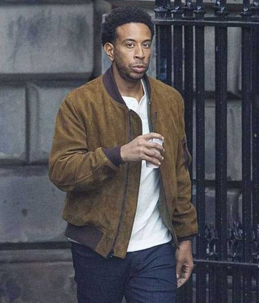 Ludacris Fast and Furious 9 Tej Parker Brown Suede Jacket