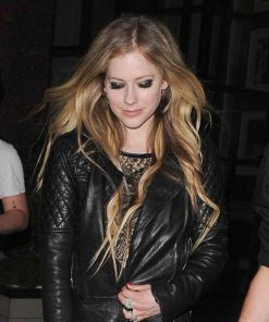 avril lavigne leather-womens jacket