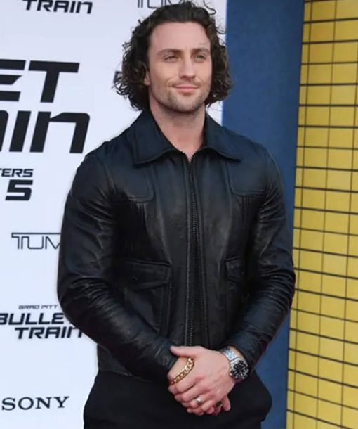 Aaron Taylor Johnson Leather Jacket