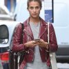 Alicia Vikander leather jacket