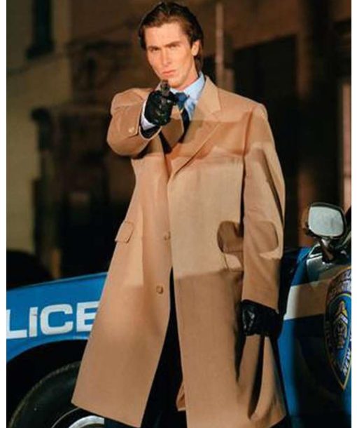 Christian Bale American Psycho brown coat