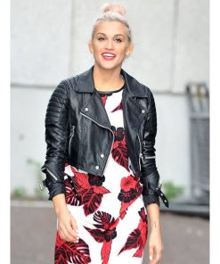 Ashley Roberts leather jacket