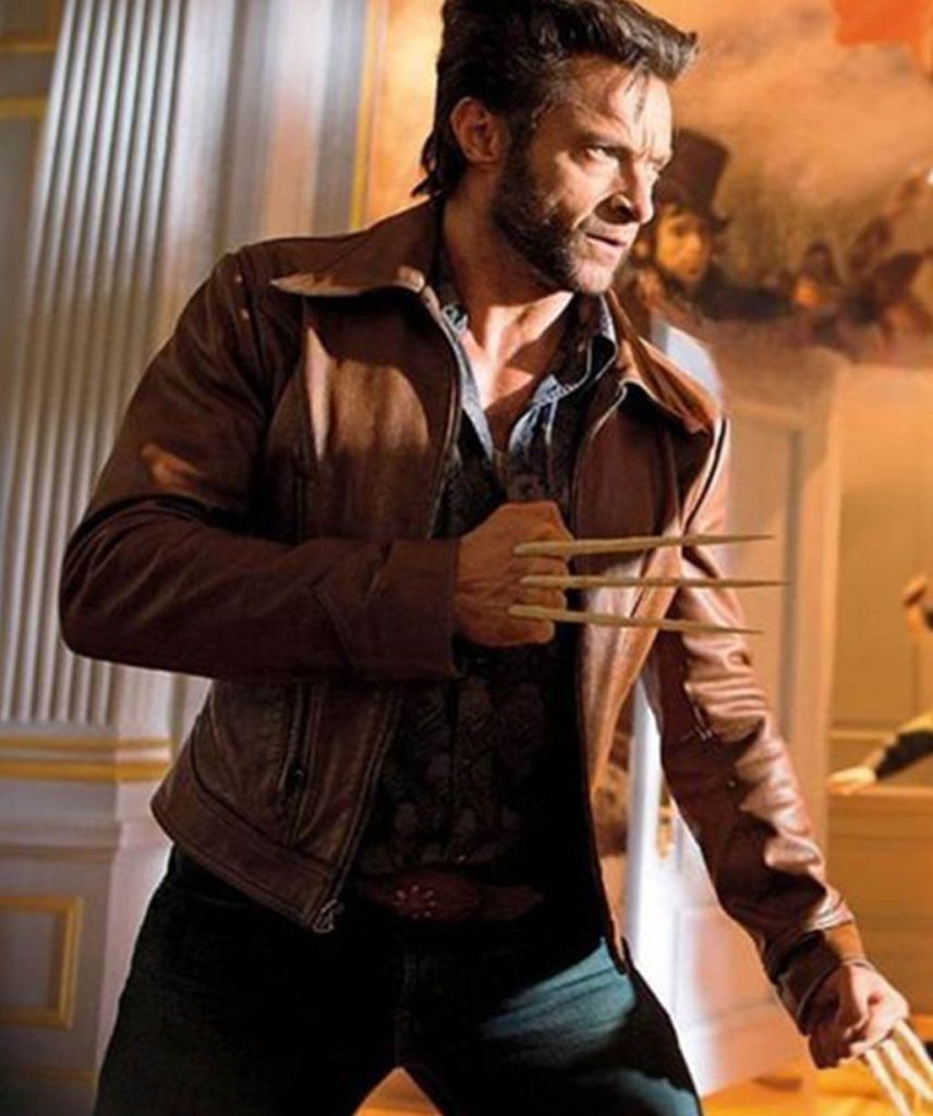 Deadpool & Wolverine Hugh Jackman Brown Leather Jacket