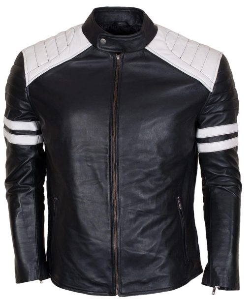 Fight Hybrid Men’s Black Biker Jacket