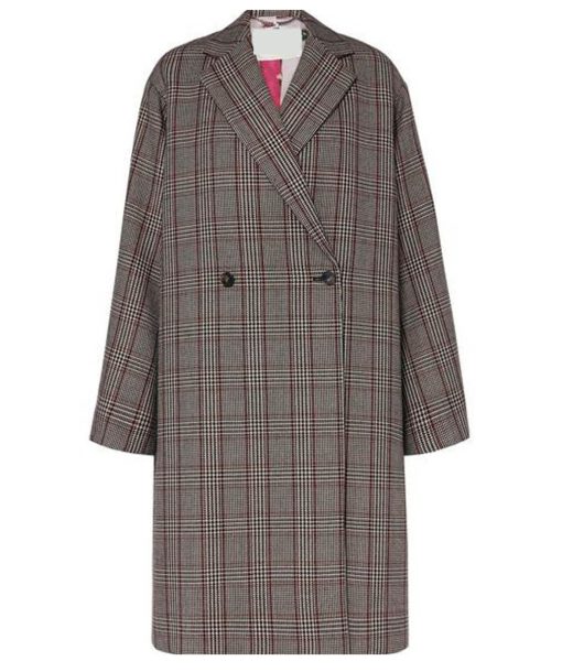 Folklore Taylor Swift Long Checkered Coat