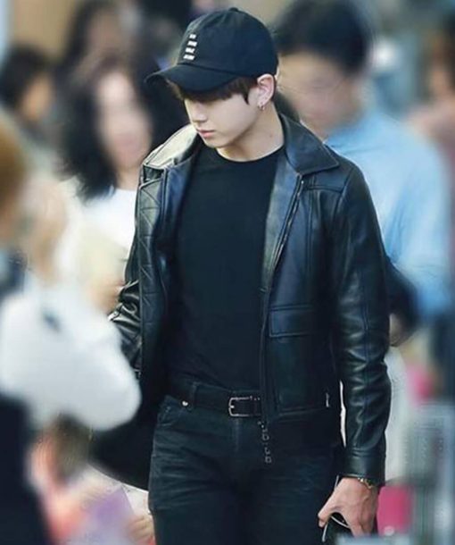 Jungkook Leather Jacket