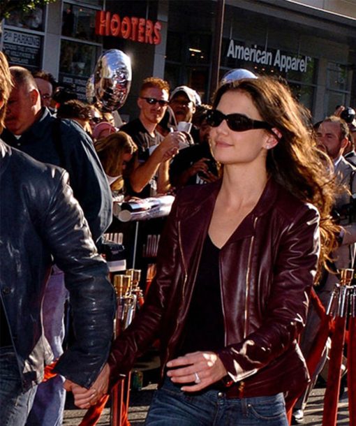 Katie Holmes Leather Jacket