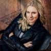 Kristen Bell Black Biker Leather Jacket