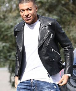 Kylian Mbappe black jacket