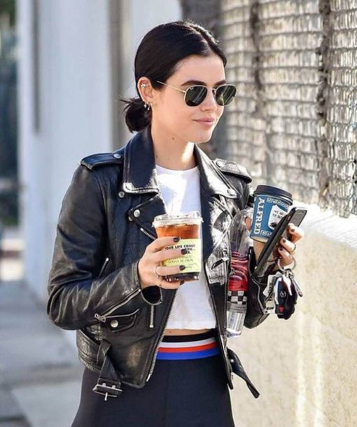 Lucy Hale biker jacket