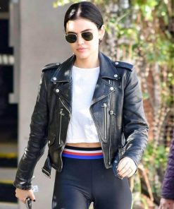 Lucy Hale biker jacket