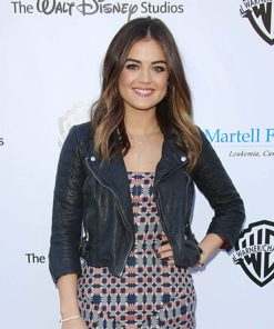 Lucy Hale Black Leather Jacket