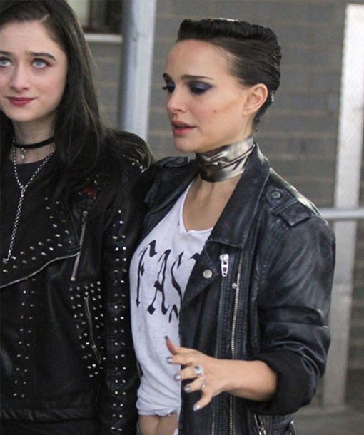 Vox Lux Natalie Portman Black Leather Jacket