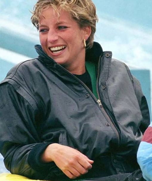 Princess Diana Black Leather Jacket