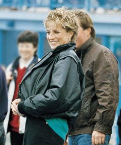 Princess Diana Black Leather Jacket