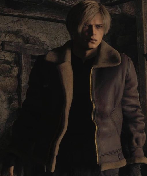 Resident Evil 4 Leon Kennedy Brown Jacket