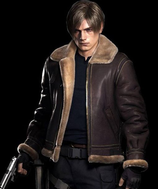 Resident Evil 4 Leon Kennedy Brown Jacket