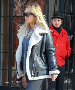 Rita Ora leather jacket