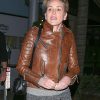 Sharon Stone Brown Leather Jacket