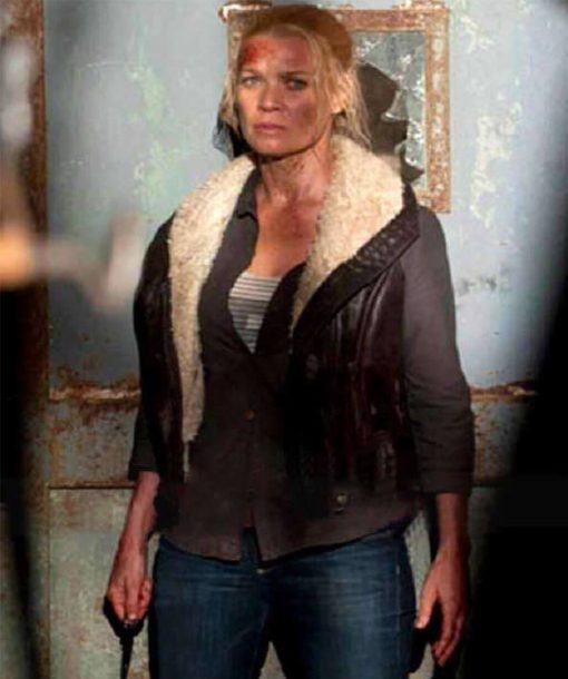 The Walking Dead Andrea Laurie Holden Leather Vest