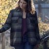 The Walking Dead S10 Maggie Grey Plaid Jacket