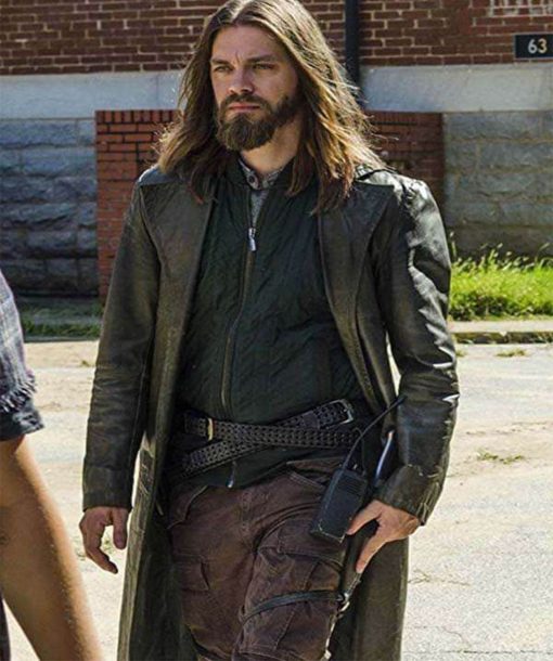 The Walking Dead Tom Payne Brown Trench Coat