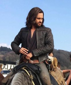 Tom Riley black leather jacket