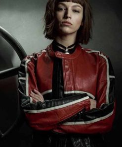 Money Heist Tokyo Ursula Red Leather Jacket