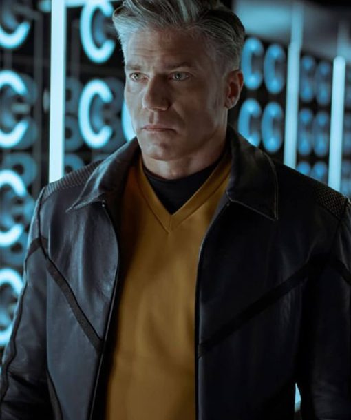 Captain Pike Star Trek Strange New Worlds Grey Jacket