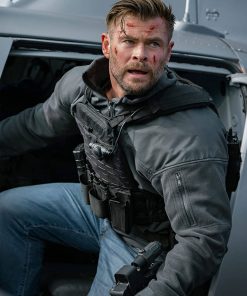 Chris Hemsworth Extraction 2 Grey Jacket