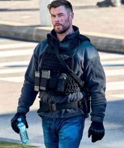 Chris Hemsworth Extraction 2 Grey Jacket