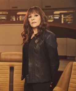 Deanna Troi Star Trek Picard S3 Leather Jacket