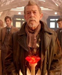 John Hurt Brown Distressed Coat