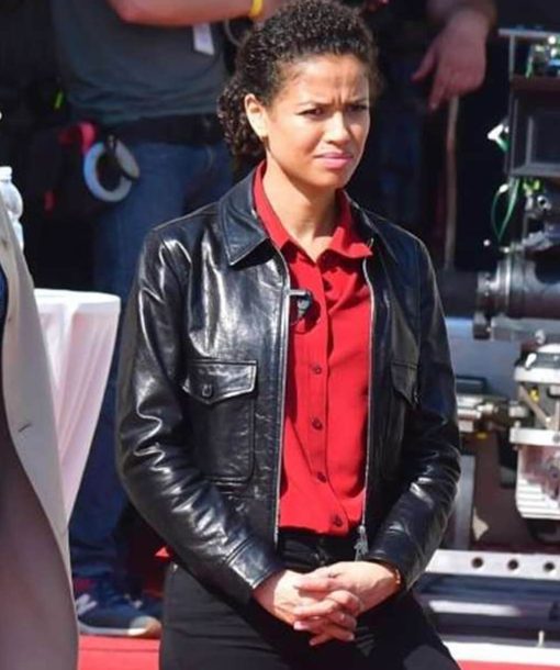 Gugu Mbatha-Raw Lift Abby Leather Jacket