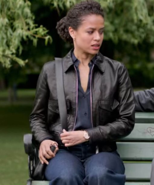 Gugu Mbatha-Raw Lift Abby Leather Jacket