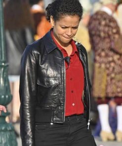 Gugu Mbatha-Raw Lift Abby Leather Jacket