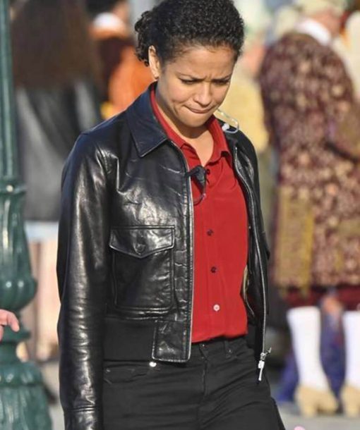 Gugu Mbatha-Raw Lift Abby Leather Jacket