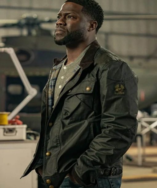 Kevin Hart Lift 2024 Cyrus Leather Jacket