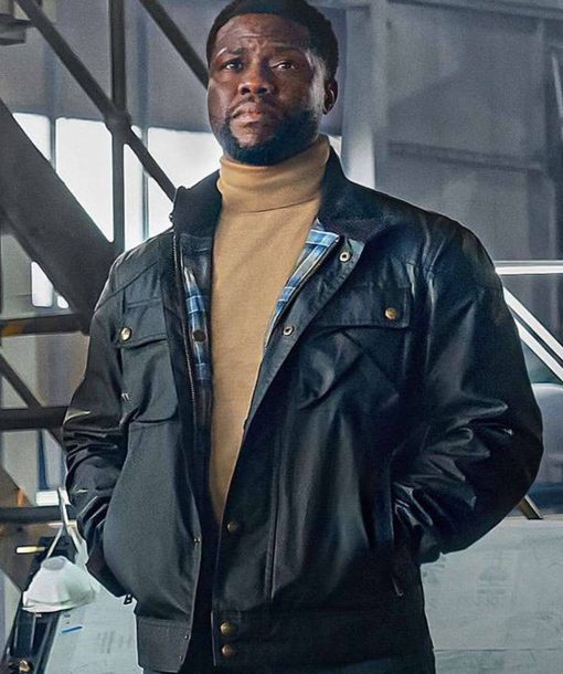 Kevin Hart Lift 2024 Cyrus Leather Jacket