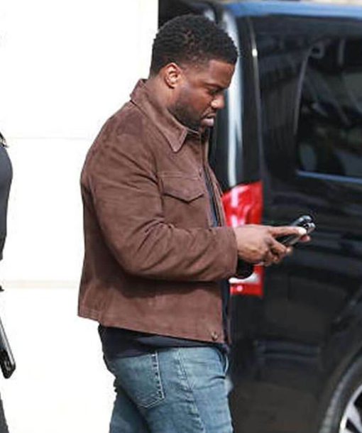 Kevin Hart Lift 2024 Suede Leather Jacket