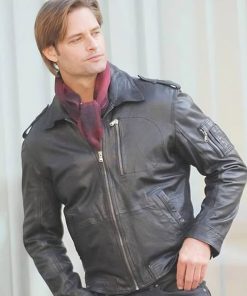 Josh Holloway Black Leather Jacket