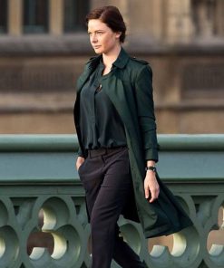 Rebecca Ferguson Green Coat