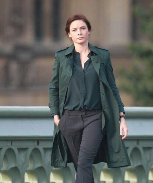 Rebecca Ferguson Green Coat