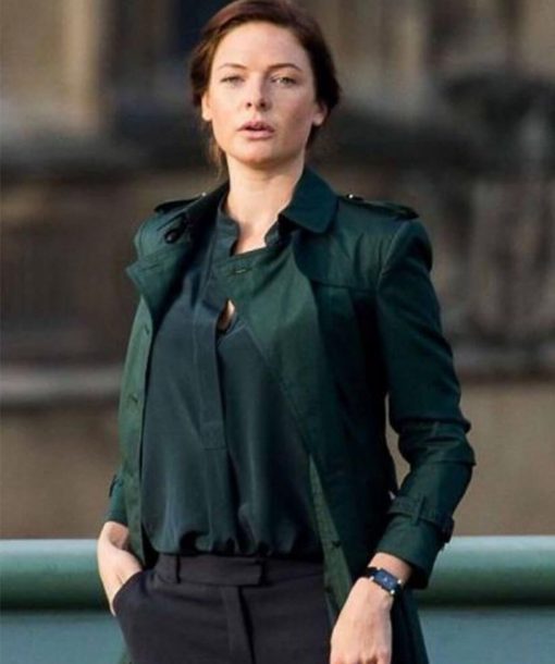 Rebecca Ferguson Green Coat