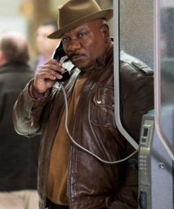 Ving Rhames Brown Leather Jacket