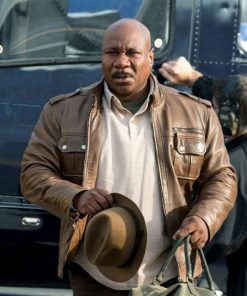 Ving Rhames Brown Leather Jacket